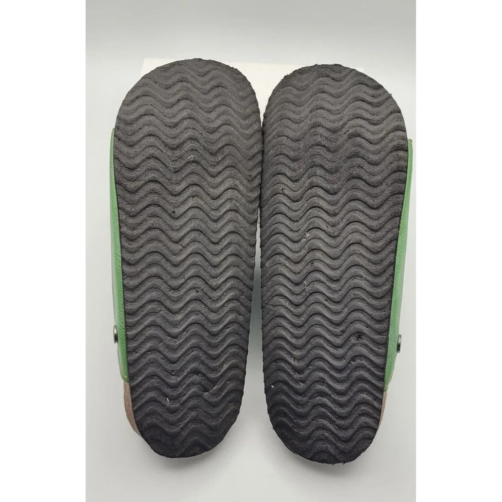 TMA Eyes Green Cork Bed Sandals Size 9 (EU 40) Hand Stitched Comfort Slides - Picture 10 of 11